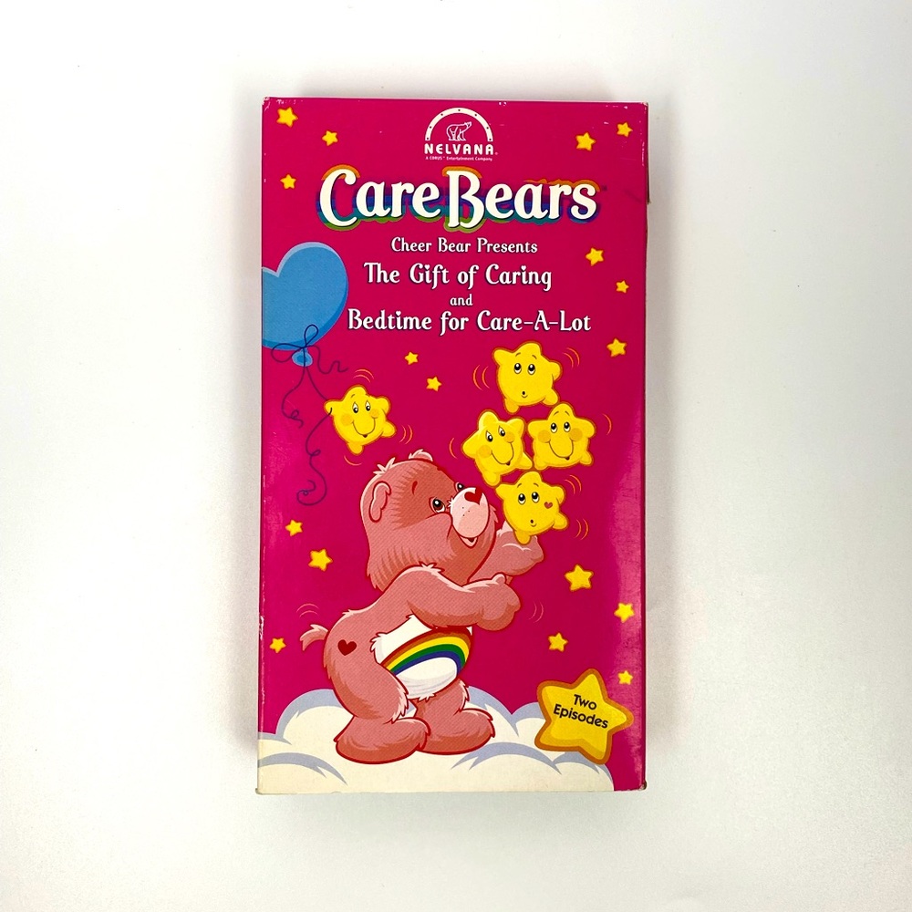 2002 Nelvana Care Bears Cartoon VHS: The Gift Of Caring & Bedtime For Care-a-lot